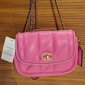 Coach Pillow Madison Shoulder Bag 18 with Quilting.